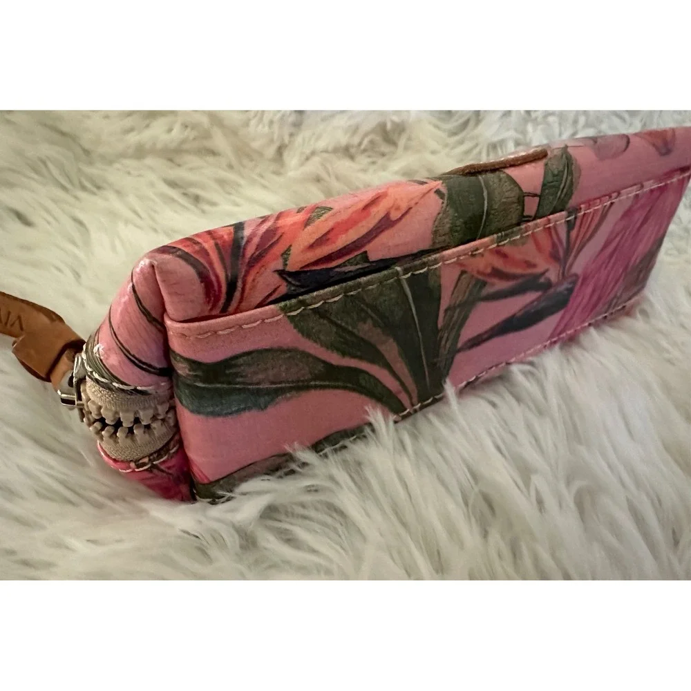 Consuela Brynn‎ Flamingo Cosmetic Toiletry Makeup Bag Case Pouch Rare HTF